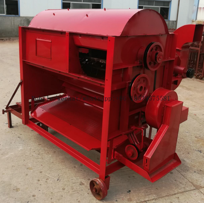 Electric Bean Thresher/1500-2000kg/h rice Threshing Machine/paddy And Wheat Thresher Machine With Wheel