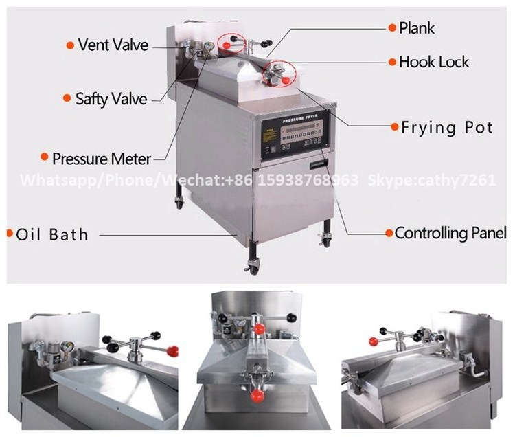 Electric Chip Fryer Used Henny Penny Pressure Fryer Deep Chicken Fryers Broast Machine