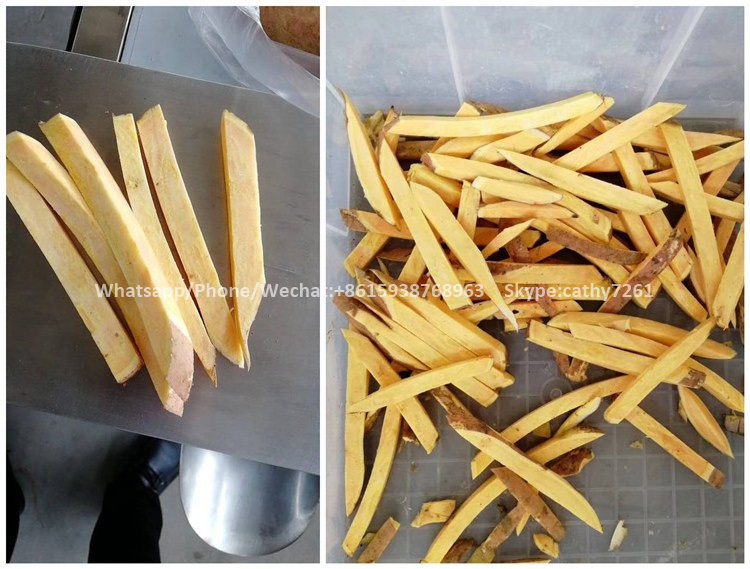 Potato Frozen french fries making cutting production line potato chip cutter slicer