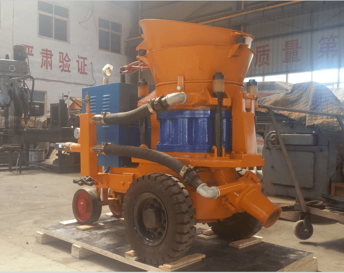 Air Mortar Driven Dry Mix Concrete Shotcrete machine Wet Concrete Shotcrete Nozzle Machine Gunite Machine for Sale