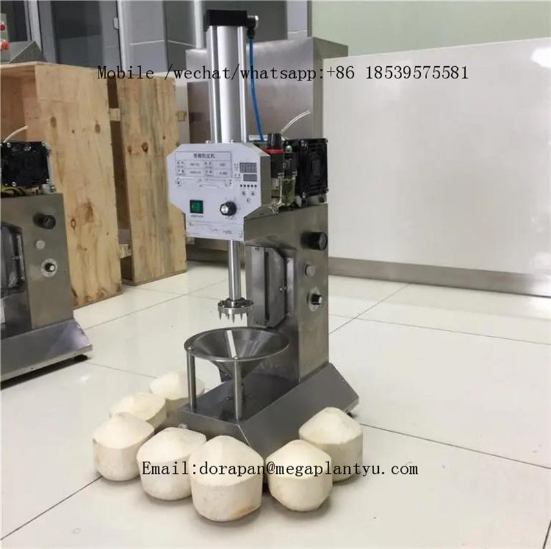 Automatic dry coconut peeling machine young and green coconut husk removing peeling trimming machine