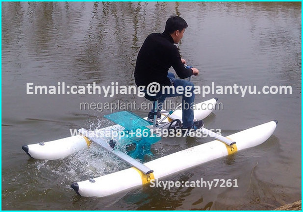 Alibaba Promotion Price Aquatic playing PVC Inflatable Pedal Bicycle Water Bike for Sale