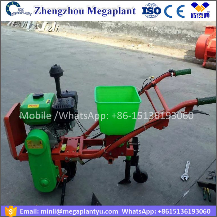 Gasoline small one row hand corn seeder machine