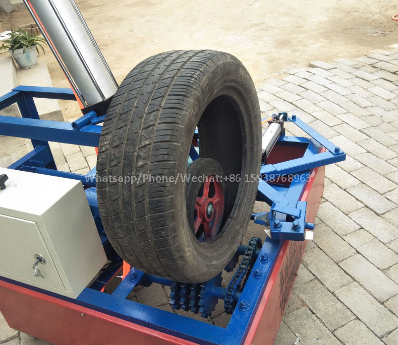 Tire Cutting Machine Tire Wire Remover Debeader Machine Tire Bead Ring Separator Recycling Machine