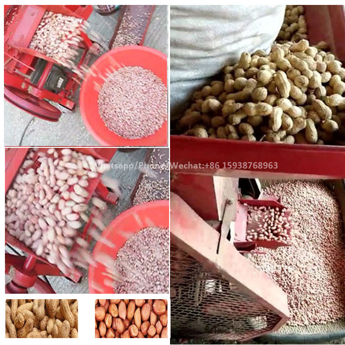 Factory Price Moringa Seed Sheller Machine Peanut Shucker Groundnut Shell Breaking Peeling Machine