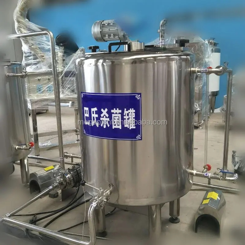 Juice Ice Cream Milk Plant Pasteurizer Pasteurization Machine Milk Process Machine