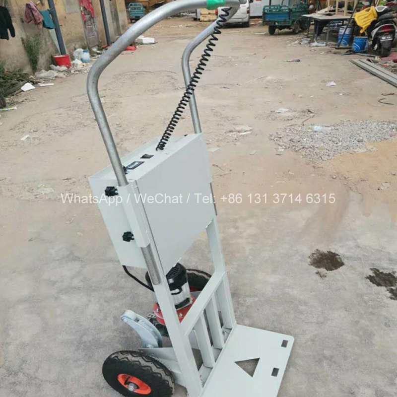 Electric Heavy Duty Hand Sack Truck 200kg six 6 Wheels Stair Climber 48V Folding Cart 550W Climbing Trolley