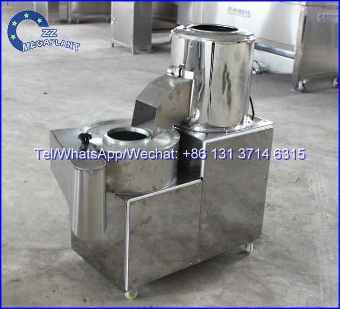 Hot sale Factory potato chips cleaning peeling and cutting machine potato peeling machine