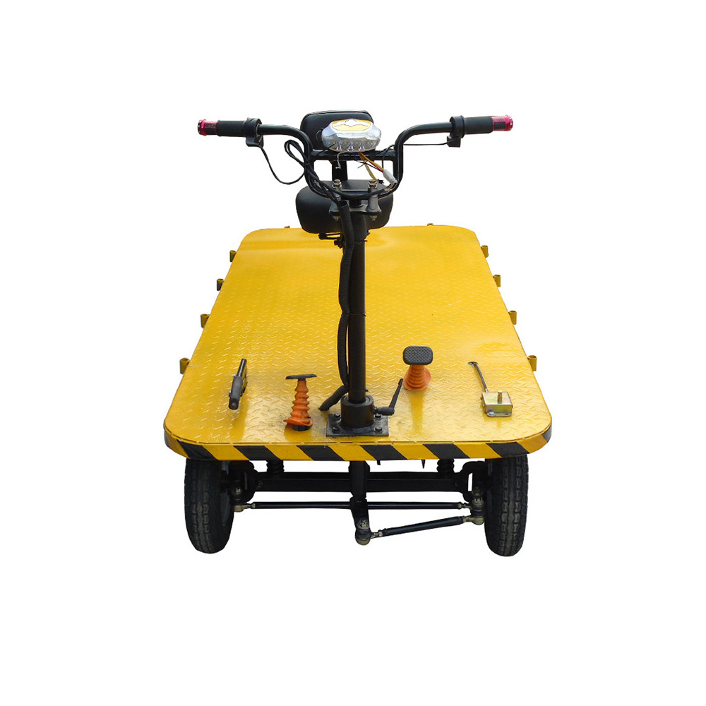 800-1000kg Loading Platform Wagon Hand Cart Beach Trolley Garden Warehouse Handling Tools Electric Cart with 4 wheels