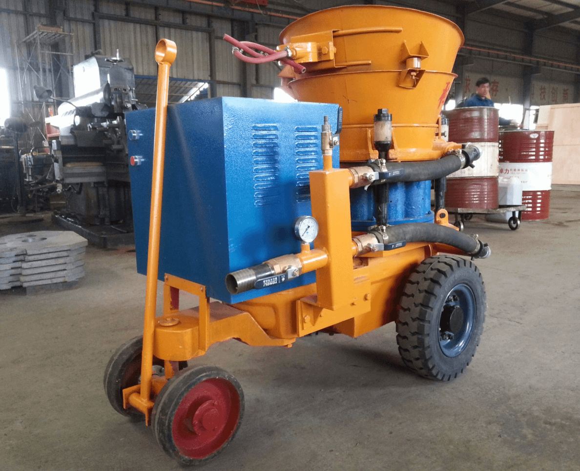 Air Mortar Driven Dry Mix Concrete Shotcrete machine Wet Concrete Shotcrete Nozzle Machine Gunite Machine for Sale