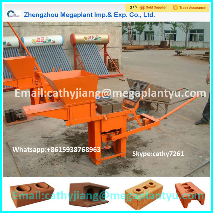 africa manual small interlocking clay brick making machine sale in South America