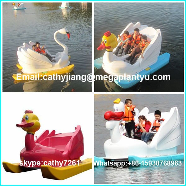 FRP 4 person water swan pedal boats for sale with cheap price