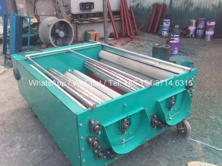 commercial automatic pecan green walnut shell removal cracker husking peeling machine