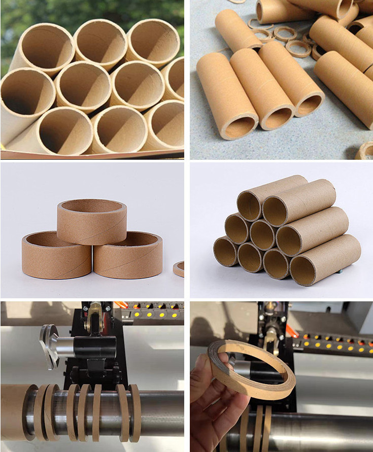 Pneumatic adjustable cutting length paper tube pipe core cutter cutting machine automatic cardboard paper tube cutter