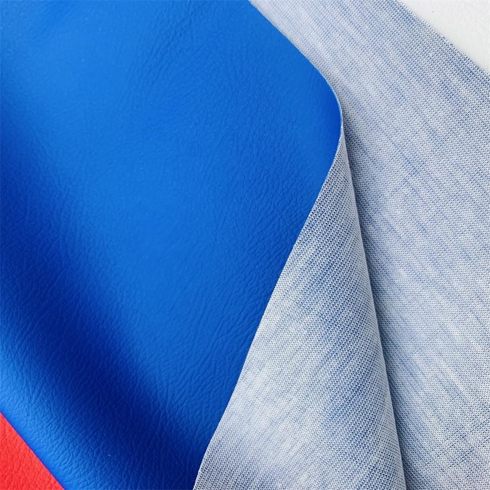 0.7MM 1.00MM  PVC  synthetic leather cotton knitted fabric PVC Rexine cloth Sponge leather car seat cover fabric material