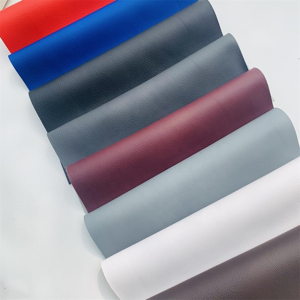 0.7MM 1.00MM  PVC  synthetic leather cotton knitted fabric PVC Rexine cloth Sponge leather car seat cover fabric material