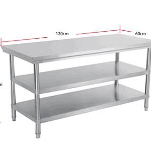 Wholesale excellent quality stainless steel 201/304 commercial work table bench for restaurant pizza prep table