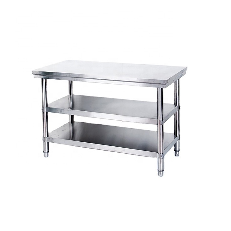 Customized Stainless Steel Table Cooking Station Work Table Stainless Steel Hotel restaurant banquet Home Prep table