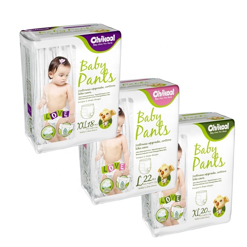 ECO friendly 100% wholesale Biodegradable Bamboo disposable Baby Diaper take care for sensitive skin