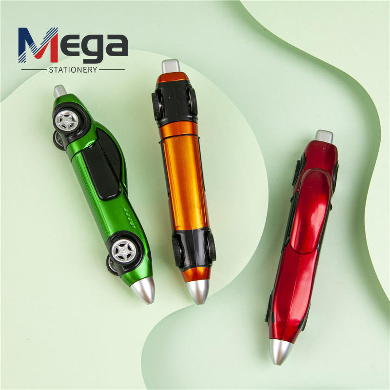 MEGA High Quality Multifunctional customized LOGO roller tip 0.5mm fancy car shaped pens for children