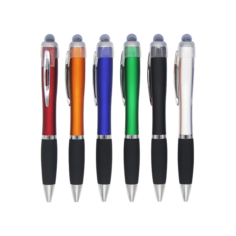 MEGA customized Led Laser Light up Ball ballpoint Pen with custom logo engraved