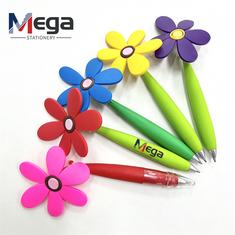 mega Novelty Cute Flower Pot Ball Pen Lovely Sunflower Emulation Creative Ballpoint Flower Ballpoint Pen