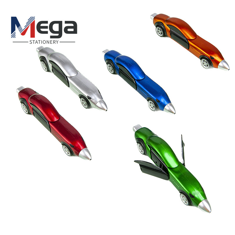 MEGA High Quality Multifunctional customized LOGO roller tip 0.5mm fancy car shaped pens for children