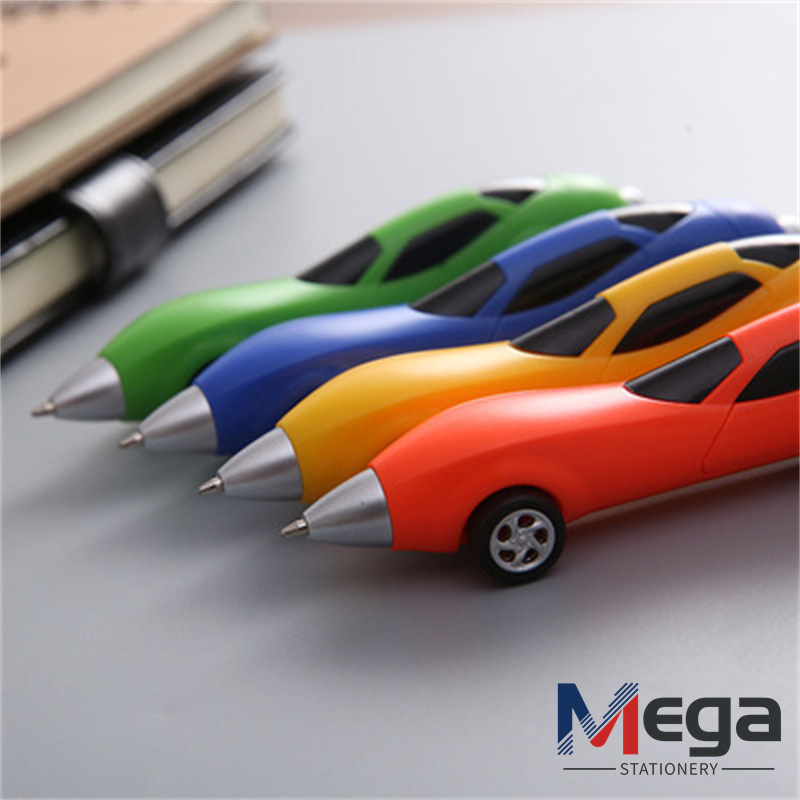 MEGA Car Shape Promotional Metal Pen with Logo Customized Custom Black Plastic Roller Ballpoint Pens