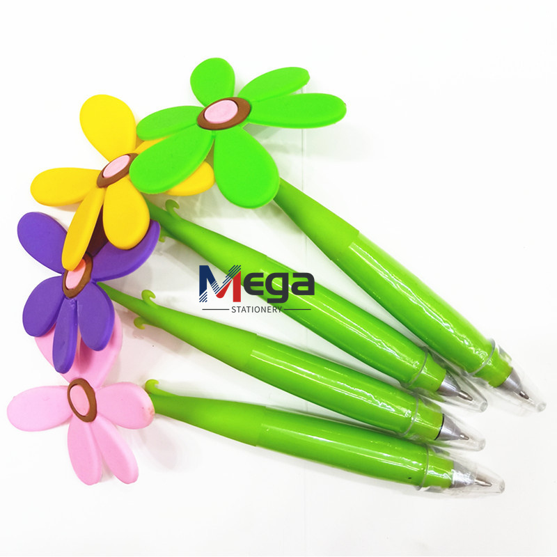 mega Novelty Cute Flower Pot Ball Pen Lovely Sunflower Emulation Creative Ballpoint Flower Ballpoint Pen