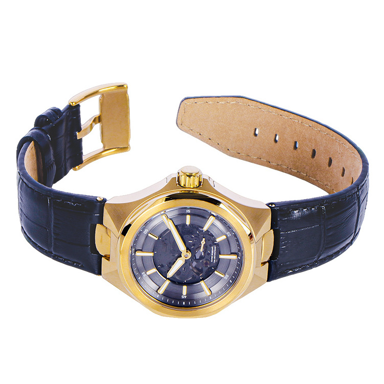 Gold men's fashion automatic mechanical watch men's watch LOGO can be customized