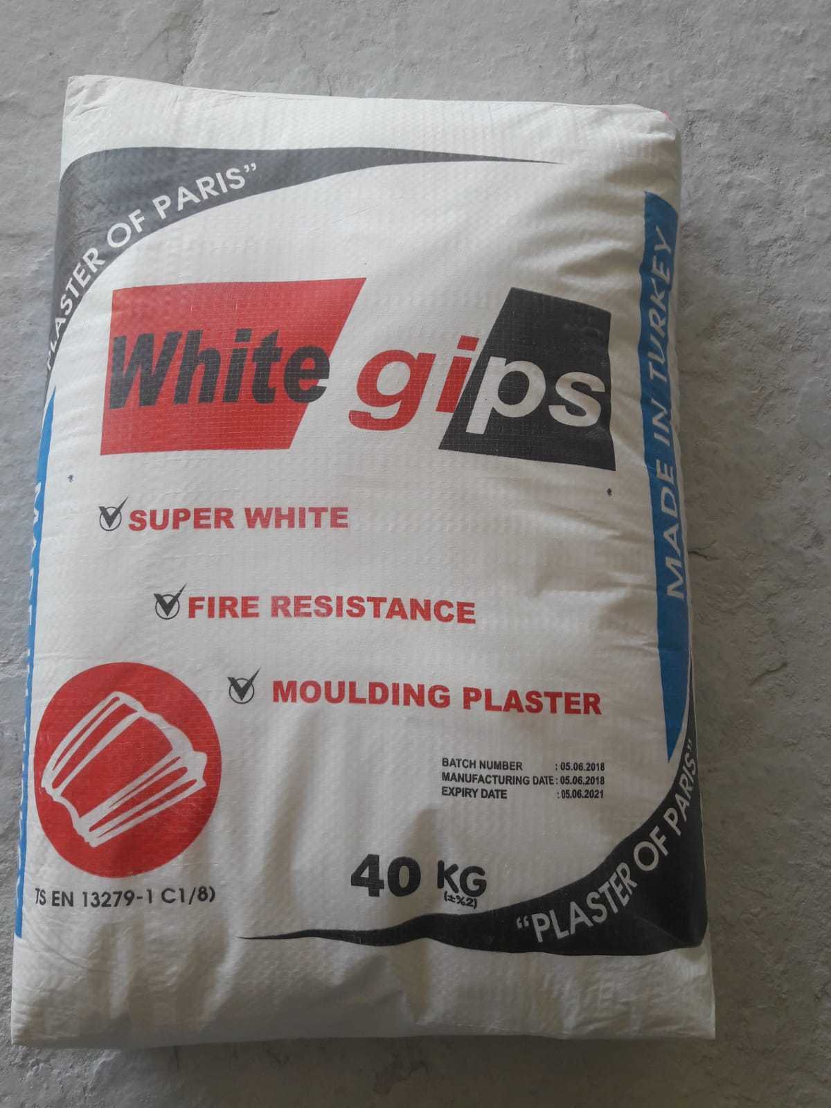 White Plaster Of Paris POP Gypsum Powder For Ceiling Gypsum Powder Drywall And Plaster Repairs