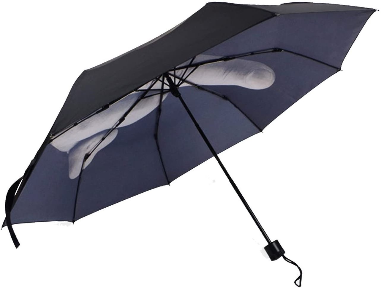 Stylish Creative Gift Funny Folding Middle Finger Umbrella for Man/Women