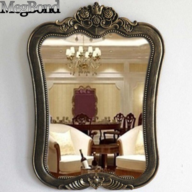 Antique bronze modern rectangle decor mirror for bath room