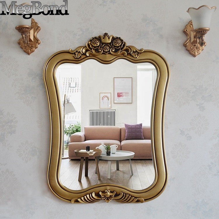 Antique bronze modern rectangle decor mirror for bath room