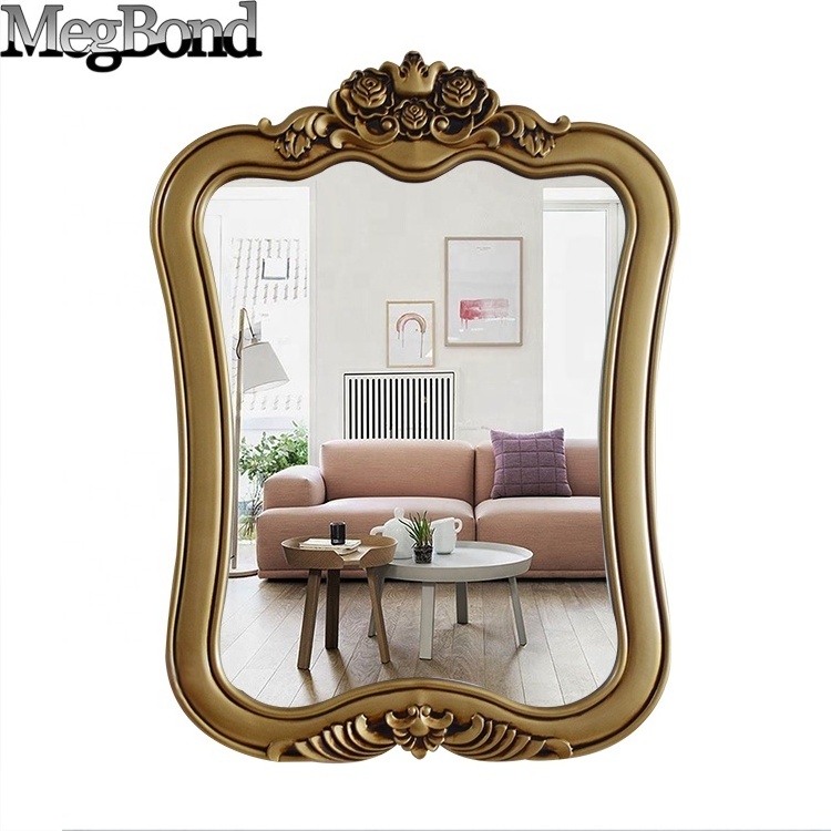 Antique bronze modern rectangle decor mirror for bath room