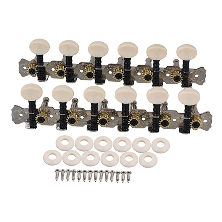 Wholesale 6L+ 6R 12 Strings Acoustic Guitar Tuning Pegs Mandolin Machine Head with Single Hole