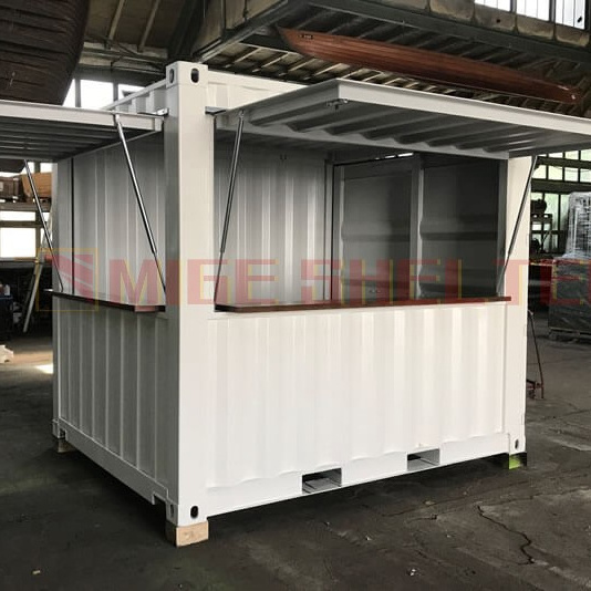 10ft 20ft 40ft Portable Kiosk Mobile Container Shop Coffee Shop Mini Bar Snack Box Food Station Shipping Container Shop For Sale