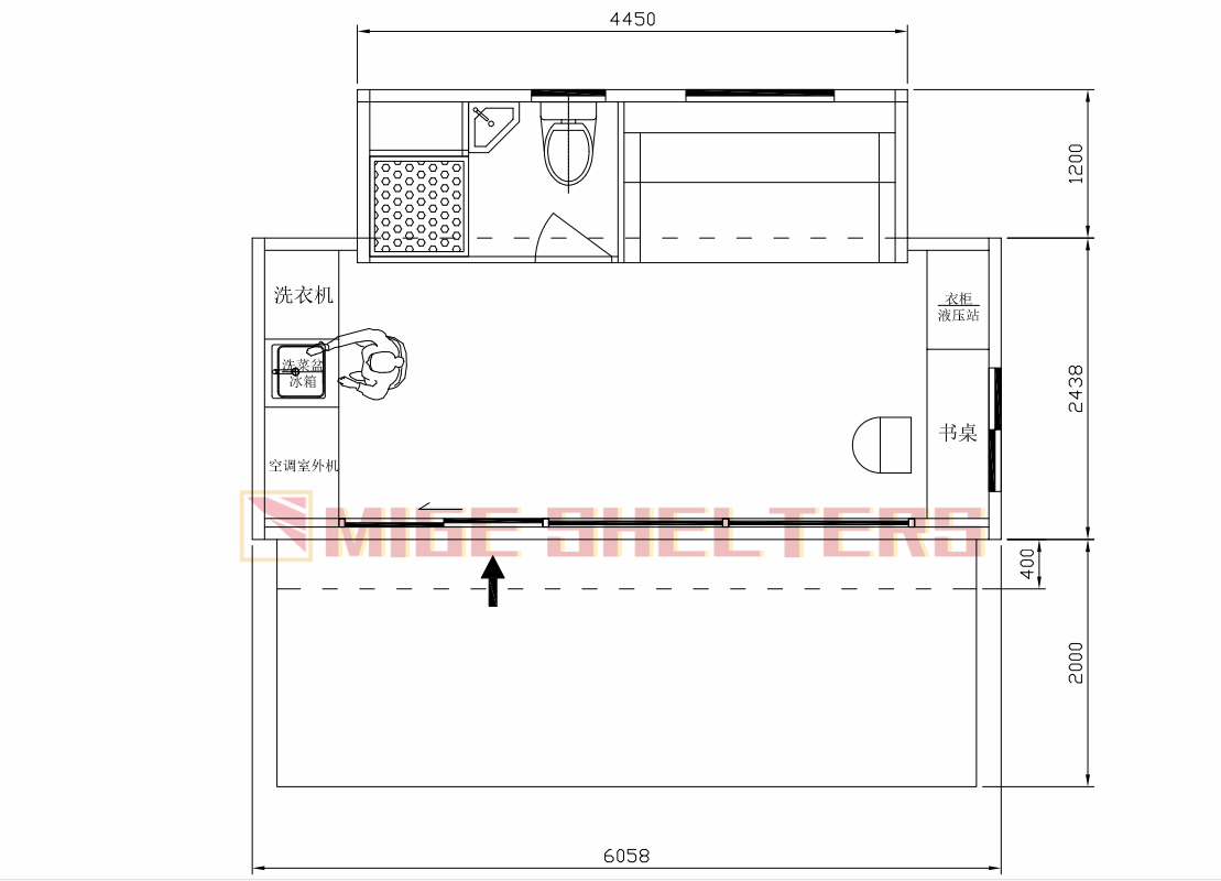 Factory hot sale prefab foldable expandable hydraulic containers home durable Pre Fabricated Houses