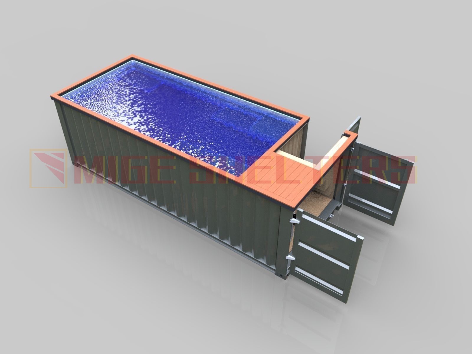 20ft 40ft Shipping Container Swimming Pool Prefab Swimming Pool