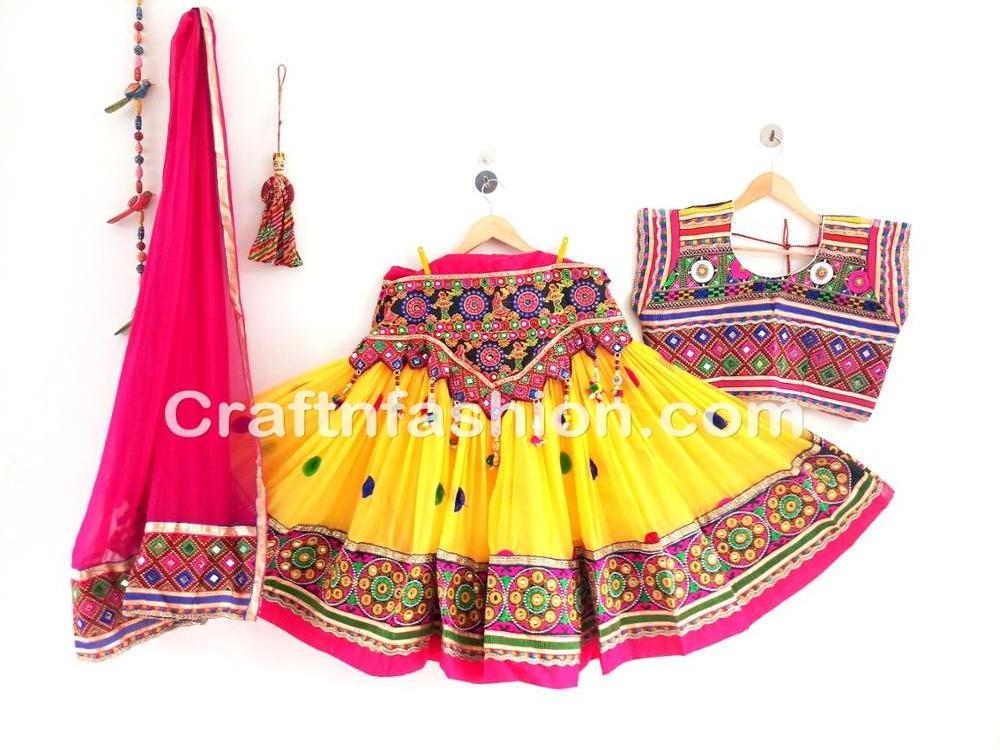 Beautiful Ankle Length Ghaghra Choli - Dandiya Dance Wear Chaniya Choli - Navratri Wear Lehenga Choli