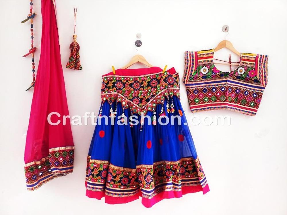 Beautiful Ankle Length Ghaghra Choli - Dandiya Dance Wear Chaniya Choli - Navratri Wear Lehenga Choli