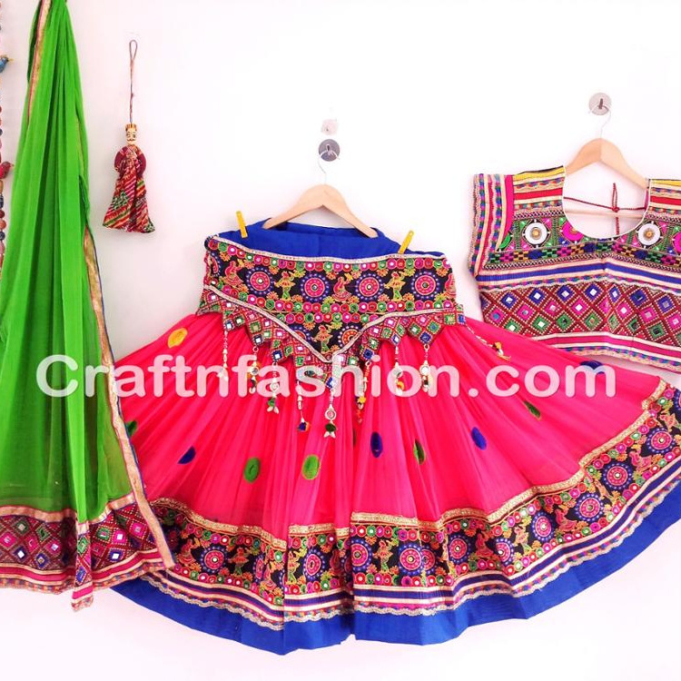 Beautiful Ankle Length Ghaghra Choli - Dandiya Dance Wear Chaniya Choli - Navratri Wear Lehenga Choli