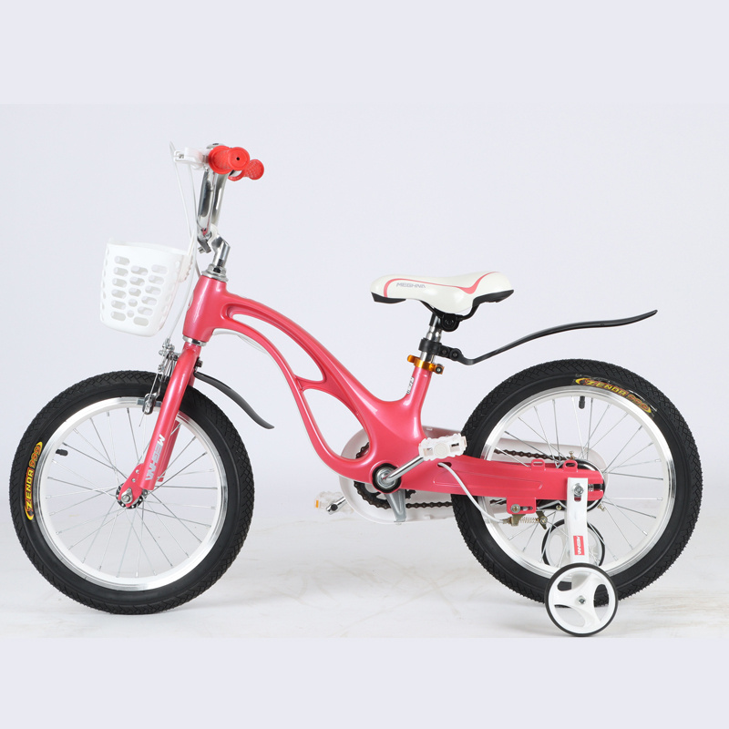 High Quality  magnesium alloy Frame Kids Girls Bike With Training Wheel  12 16 18 Inch Children Bicycle