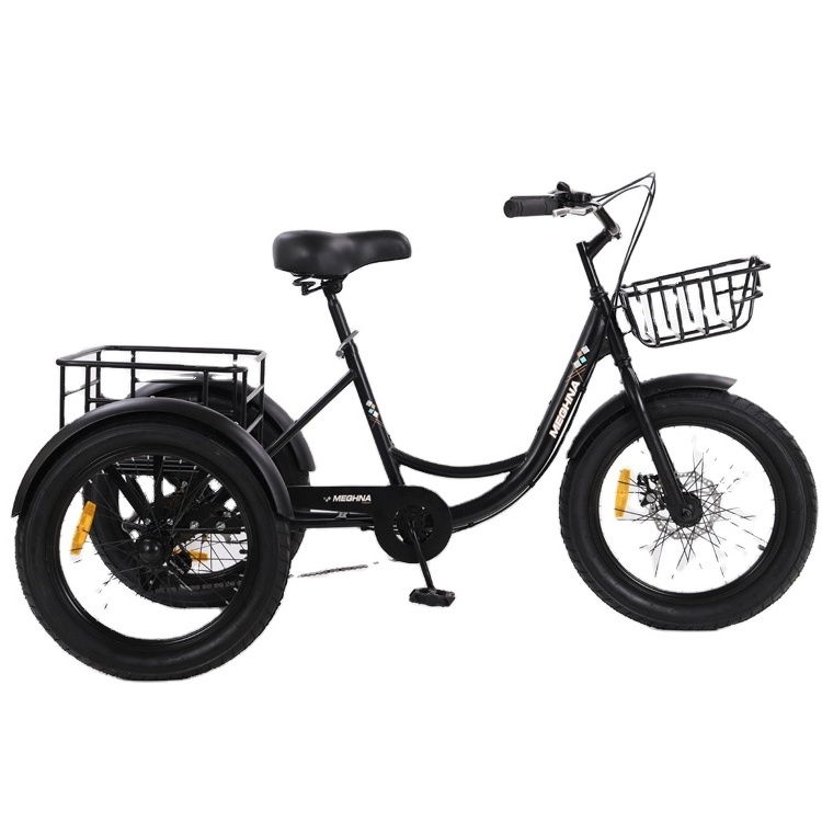 Wholesale Customized Good Quality 20*Fat Tire 7 Speed Snow Tricycle  3 Wheel Tricycle For Adults