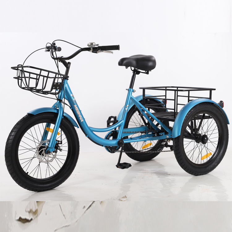 Wholesale Customized Good Quality 20*Fat Tire 7 Speed Snow Tricycle  3 Wheel Tricycle For Adults