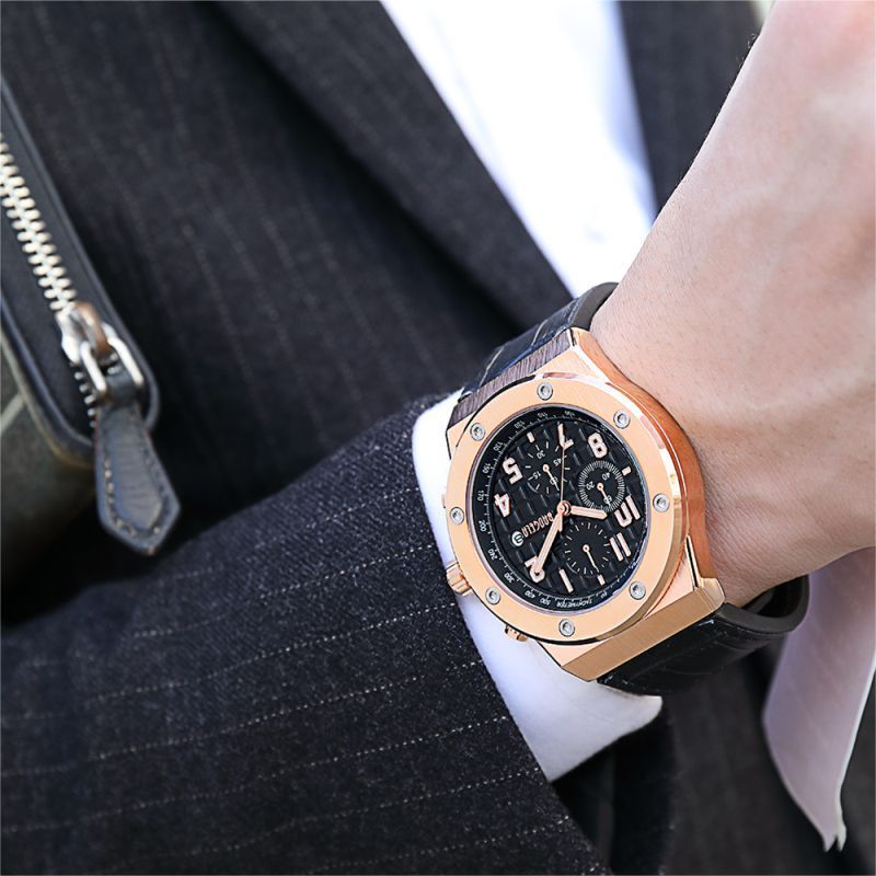 Relojes Hombre Baogela Watches 1805 Original Brand Luxury Men Chronograph Quartz Watch