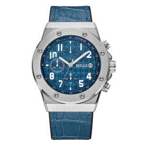 navy blue dial erkek kol saati baogela stylish men watch