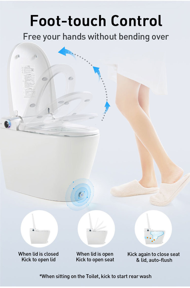 07J Chinese Low Price Smart Electric Toilet High Quality Intelligent Toilet Soft Close Bidet Seat