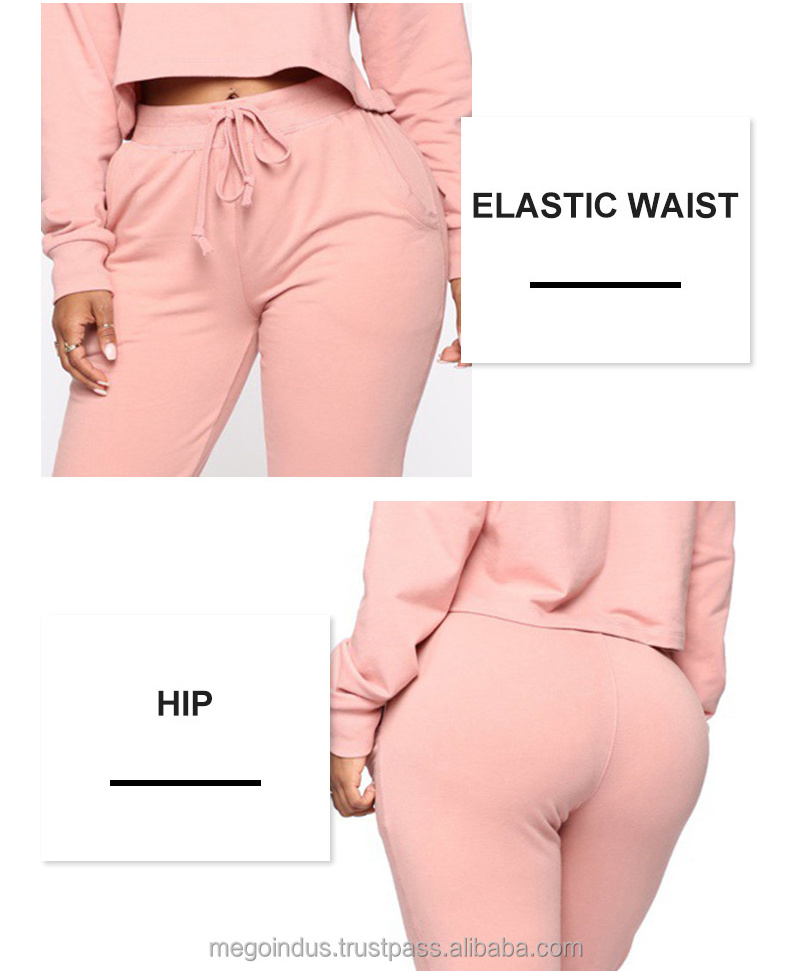 Women Sweatshirt With Jogging Cargo Tracksuits for Women Cotton French Terry Thick Tracksuit Running Sweatsuit