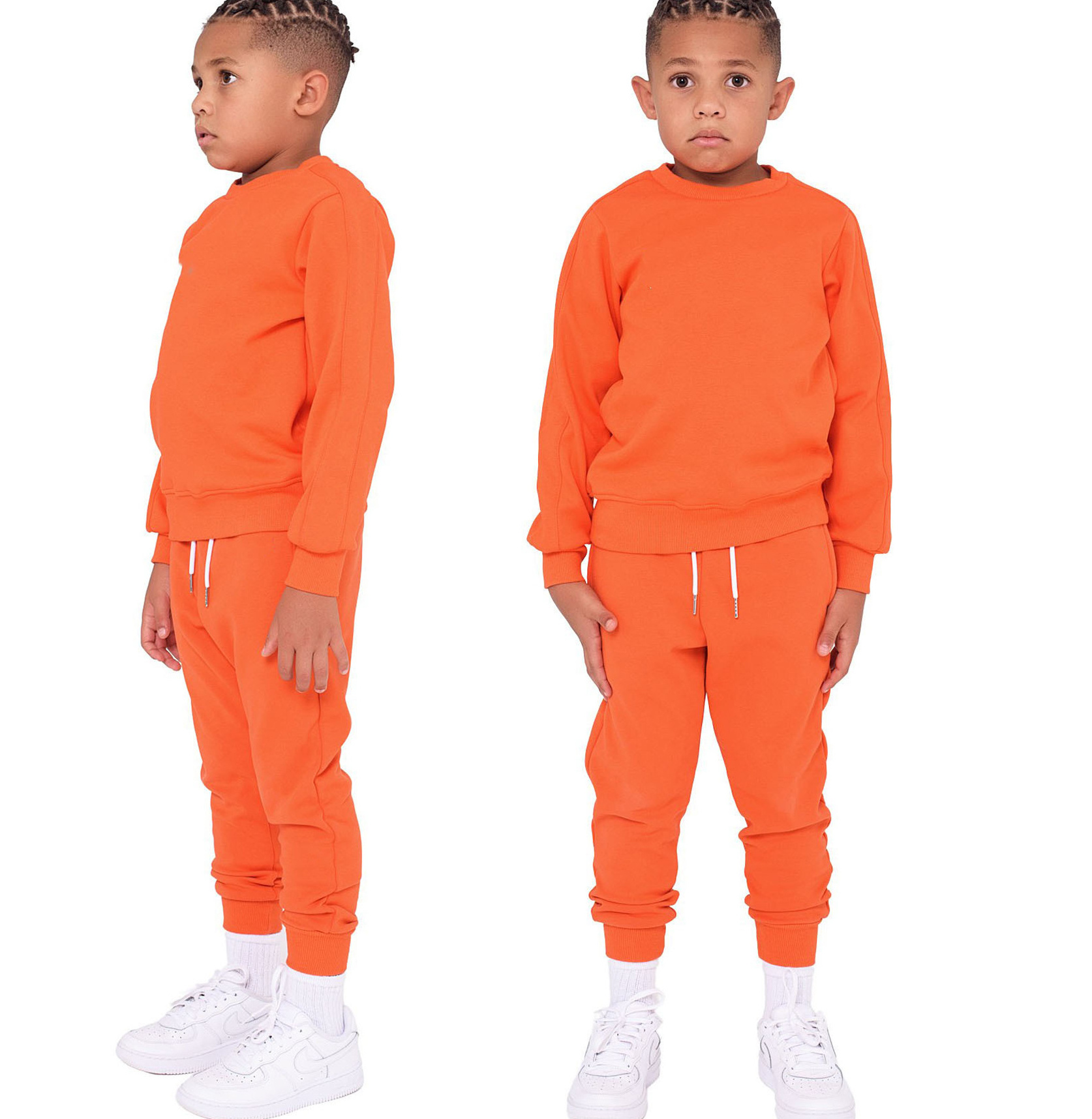 Your Logo Printed Tracksuit For Kids Sweatsuit Custom Made Jogging Sweat Suit/oversize hoodies children tracksuit